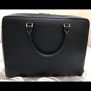 Salvatore Ferragamo Men’s Black Leather Business Bag